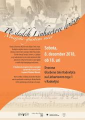 Vabilo na muzejsko-glasbeni večer Mestnega muzeja Radovljica